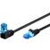 Goobay Angled RJ45-RJ45 U/UTP Cat6A