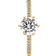 Pandora Sparkling Crown Solitaire Ring - Gold/Transparent