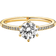 Pandora Sparkling Crown Solitaire Ring - Gold/Transparent