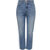 Only Emily High Waisted Destroyed Straight Fit Jeans - Blue/Light Medium Blue Denim