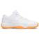 NIKE Air Jordan 11 Retro Low GS - White/White/Citrus