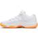 NIKE Air Jordan 11 Retro Low GS - White/White/Citrus