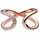 Pandaro Wrapped Open Infinity Ring - Rose Gold/Transparent