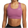 Nike Dri-FIT Swoosh Medium-Support Non-Padded Sports Bra - Light Bordeaux/White