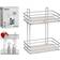 BigBuy Home Etagere Murale Salle De Bain 2 Paniers De Douche