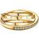 Pandora Crossover Pavé Triple Band Ring - Gold/Transparent