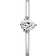 Pandora Heart Solitaire Ring - Silver/Transparent