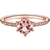 Pandora Sparkling Crown Solitaire Ring - Rose Gold/Pink/Transparent