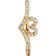Pandora Wish Sparkling Heart Ring - Gold/Transparent