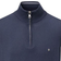 Oscar Jacobson Bob Pin Cotton Zip Slipover - Navy