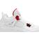 NIKE Air Jordan 4 Retro GS - White/University Red/Metallic Silver