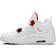 NIKE Air Jordan 4 Retro GS - White/University Red/Metallic Silver