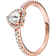 Pandora Sparkling Elevated Heart Ring - Rose Gold/Transparent