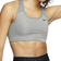 NIKE Dri-FIT Swoosh Medium-Support Non-Padded Sports Bra - Smoke Grey/Heather/Black