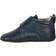 Wheat Dakota Leather Indoor Shoe - Navy