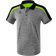 Erima Liga 2.0 Polo Shirt Men - Grey Marl/Black/Green Gecko