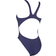 Arena Women's Solid Swim Tech High Swimsuit - Navy/White