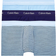 Calvin Klein Cotton Stretch Low Rise Trunks 3-pack - Hortensia Blue/Stripe/Purple Fuss