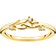 Thomas Sabo Charm Club Leaves Ring - Gold/Transparent