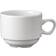 Churchill Plain Whiteware Stacking Nova Tasse à thé 21.2cl 24pcs