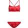 Adidas Women's Logo Graphic Bikini Set - Semi Turbo/Vivid Red