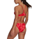 Adidas Women's Logo Graphic Bikini Set - Semi Turbo/Vivid Red