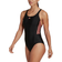 Adidas Women's Mid 3-Stripes Swimsuit - Black/Acid Red