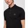 HUGO BOSS Stretch Cotton Slim Fit with Logo Patch Polo Shirt - Black