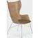 Kartell K/Wood Leather Armchair 110cm