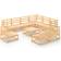 vidaXL 3075789 Loungesæt, 1 borde inkl. 9 sofaer