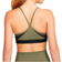 NIKE Dri-FIT Indy Light-Support Padded V-Neck Sports Bra - Medium Olive/Black/Black/White