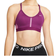 Nike Dri-FIT Indy Light-Support Padded V-Neck Sports Bra Plus Size - Sangria/Light Bordeaux/Sangria/White