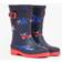 Joules Kid's Welly Print Rubber Wellies - Navy Animal