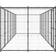 vidaXL Outdoor Dog Kennel Galvanized Steel with Roof 303.1x86.6x70.9"