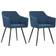 vidaXL Sedie Pranzo 2 Pcs Accent Upholstered Chair with Metal Legs Sedia da Cucina 80cm 2pcs