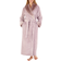 Slenderella 52" Zebra Inspired Print Faux Fur Wrap Housecoat - Purple