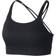 Nike Swoosh Luxe Medium-Support Padded Sports Bra - Black/Dark Smoke Grey