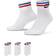 NIKE Everyday Essential Ankle Socks 3-pack - White/Black/Game Royal/University Red