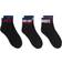 NIKE Essential Ankle Socks 3-pack - Black/White/Game Royal/University Red