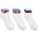 NIKE Everyday Essential Ankle Socks 3-pack - White/Black/Game Royal/University Red