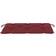 vidaXL - Chair Cushions Red (110x50)