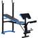 Homcom Adjustable Weight Bench with Leg Developer