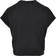 Urban Classics Ladies Short Pigment Dye Cut On Sleeve Tee - Black