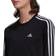 adidas Women's Essentials 3-Stripes Long Sleeve Tee - Black/White