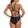 Adidas Women's Logo Graphic Swimsuit - Black/Blue Rush