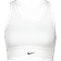 Nike Dri-FIT Swoosh Medium-Support 1-Piece Padded Longline Sports Bra - White/Black