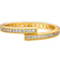 Pandora Sparkling Overlapping Ring - Gold/Transparent