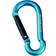 Munkees Pear-Shape Carabiner 8x80mm (Größe One Size, Blau)