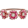 Pandora Daisy Flower Trio Ring - Rose Gold/Pink/Transparent