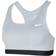 Nike Swoosh Sports Bra - Carbon Heather/White